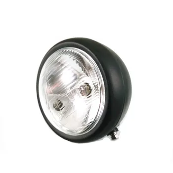 

Black Metal Low High Beam Head lights HeadLight Lamp For Honda GN 125 Yamaha suzuki kawasaki Ktm Chopper Bobber Custom Cruiser