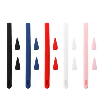 

Soft Silicone For Apple Pencil 2 Case For iPad Pencil 2nd Tip Cover Holder Tablet Touch Pen Stylus 360 Full Protective Pouch Bag