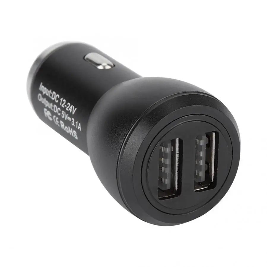 Cargador coche SY006 Dual USB быстрое автомобильное зарядное устройство со светодиодом индикаторная лампа автомобильное зарядное устройство с защитным молотком автомобильное зарядное устройство для телефона Новое