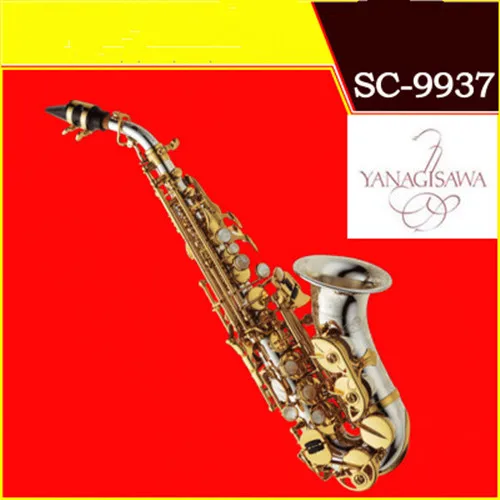 

YANAGISAWA Curved Soprano Saxophone SC-9937 Plating nickel Brass Sax Mouthpiece Patches Pads Reeds Bend Neck Free shipment