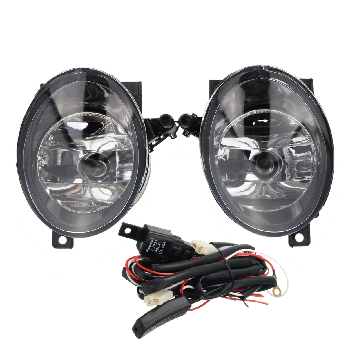 

Pair Car Front(L+R)Grille + Fog Light + Cable Switch Headlight for Volkswagen 5C6 853 665 A for VW JETTA MK6 Car Light Assembly