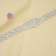 ShiDianYi серебряные стразы пояс невесты кристалл жемчуг ленты свадебный пояс Кушак для невесты подружек невесты 10PCS-RA306-Y517