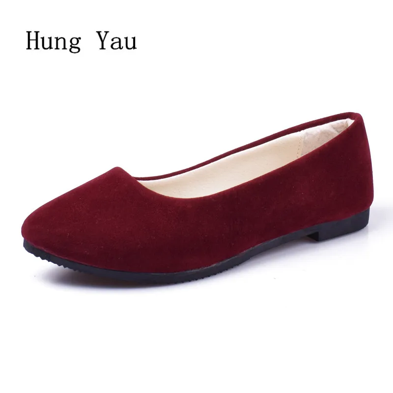 Big Size Women Flats Candy Color Shoes Woman Loafers Spring Autumn Flat Casual Shoes Women Zapatos Mujer Plus Size 35-43