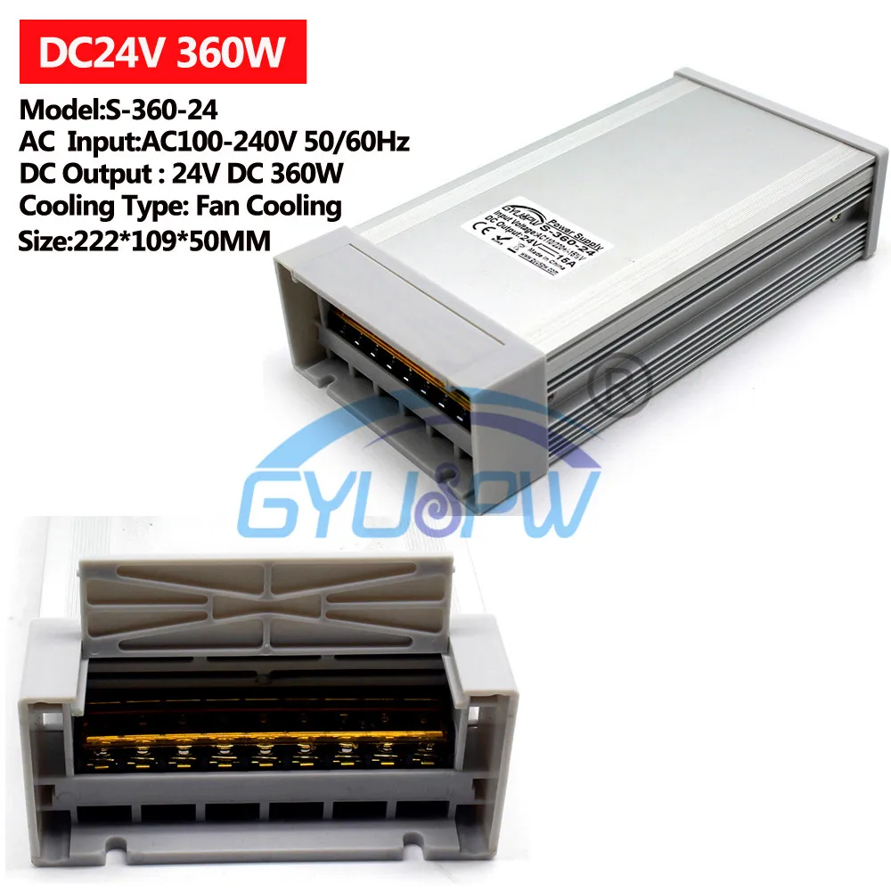 24V360W