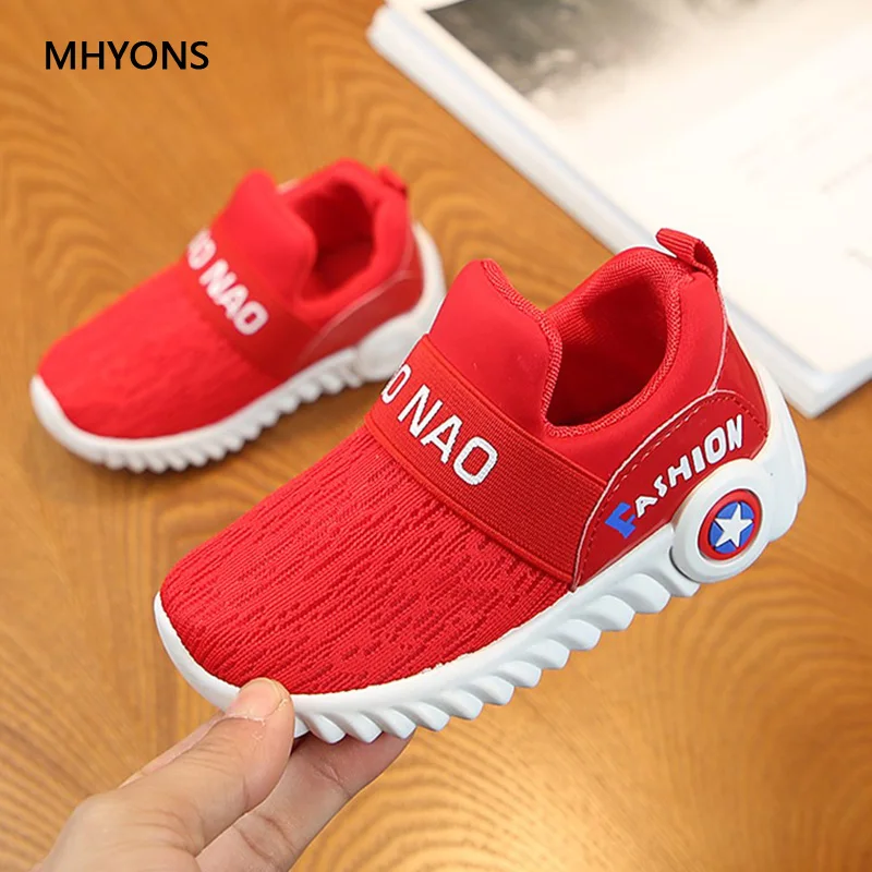 

MHYONS 2019 Fashion Summer Breathable Mesh Children Shoes Single Net Cloth Kids Sports Shoes Casual Boys Shoes Girls Sneakers