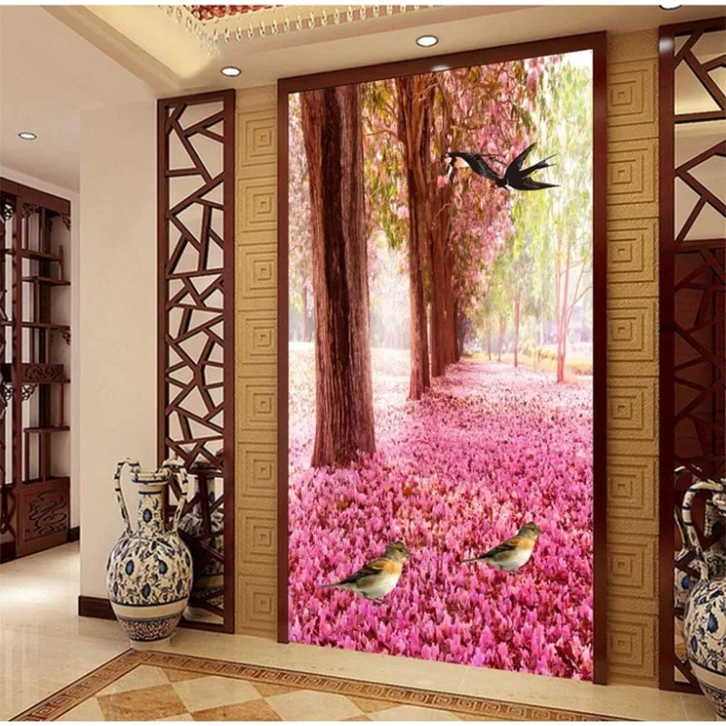

Youran Full Drill diy Diamond Embroidery Sakura Tree Birds Pattern Diamond Mosaic Painting Landscape Needlework Craft Home Decor