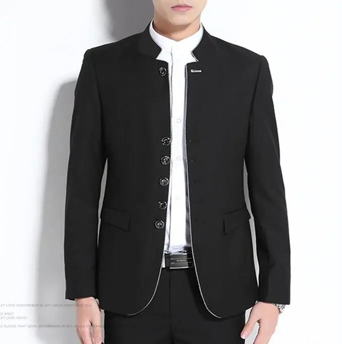 Chinese collar blazer design Clearance