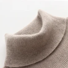 Man Sweaters 100% Pashmina Knitting Pullovers 2018 New Arrival 7Colors Turtleneck Pure Cashmere Jumpers Winter Warm clothes Tops