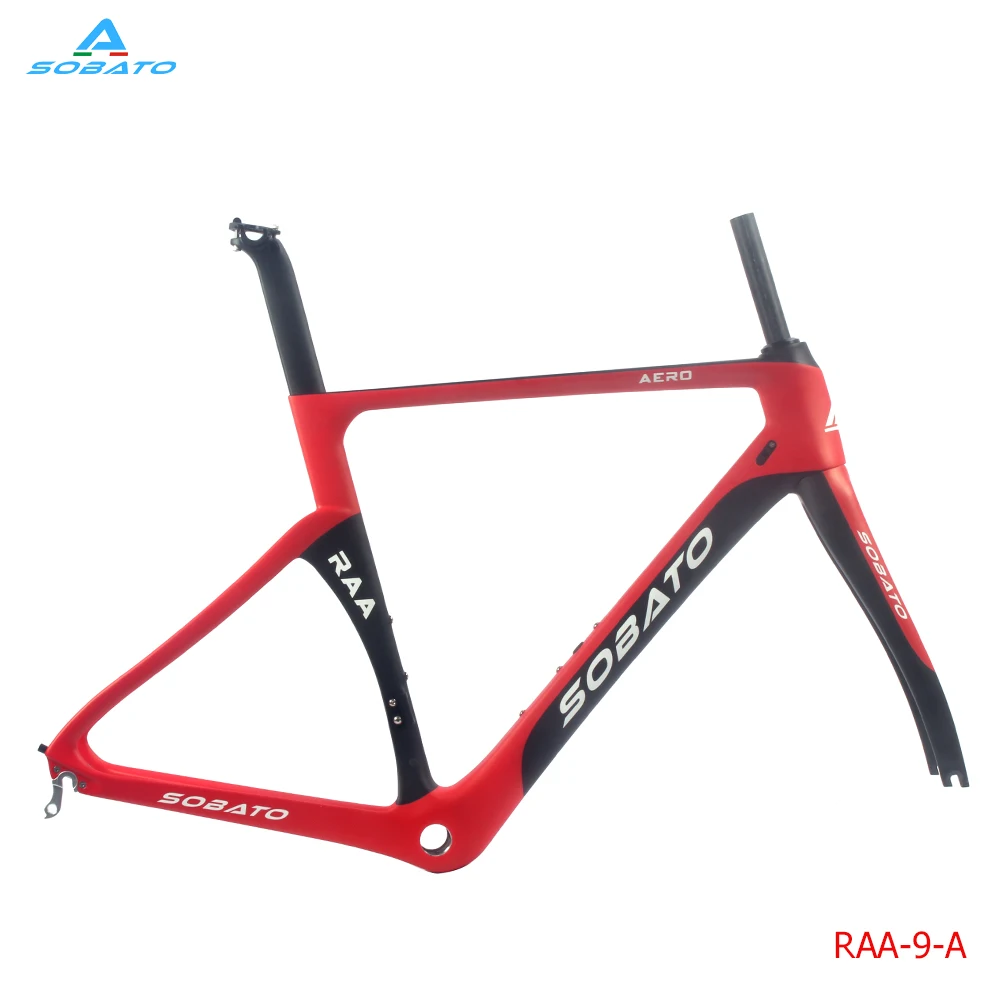 Carbon Road Frame 700C Tapered Head Tube Cycling Frameset China Hot