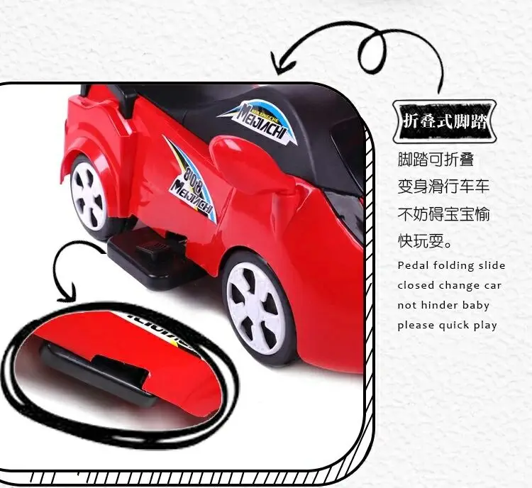 Детский Электрический четырехколесный игрушечный автомобиль, От 1 до 3 лет, Детский самокат с музыкой, йо-йо, детская коляска, ходунки, игрушечный автомобиль