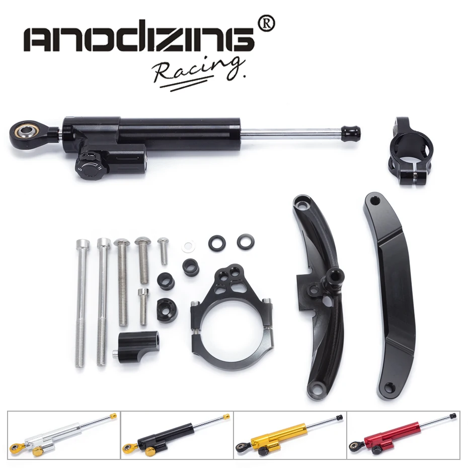 

For Yamaha FZ1 FAZER 2006-2015 Motorcycle Aluminium Steering Stabilizer Damper Mounting Bracket Kit