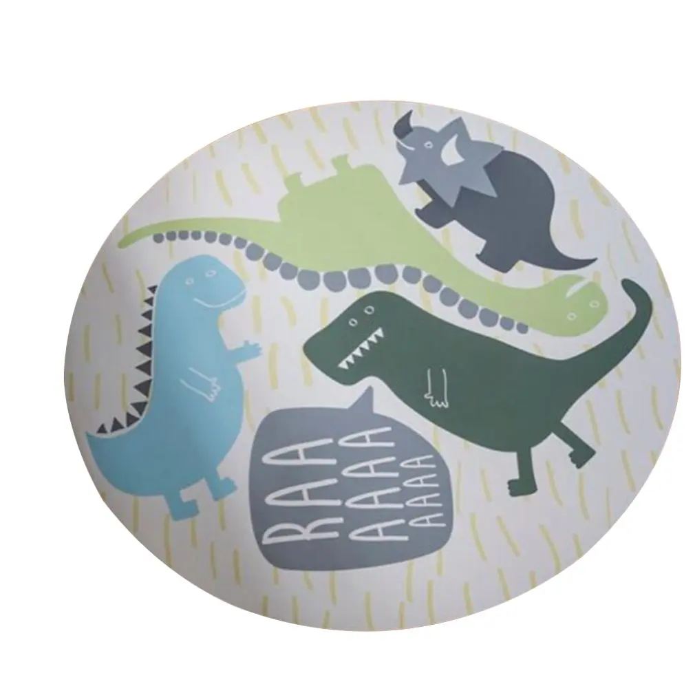 

Dinosaur Style Home Mats Children's Room Decoration Mats Round Carpet Baby Game Mat Tent Mats