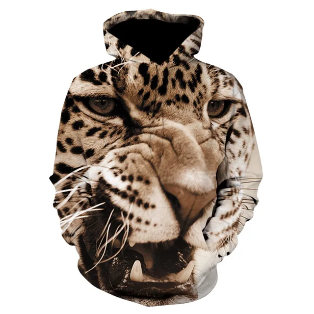 wolf print hoodie