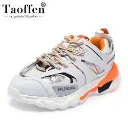 Taoffen/высокое качество, смешанные цвета, модная Вулканизированная обувь для женщин, молодых подростков, повседневные простые кроссовки на
