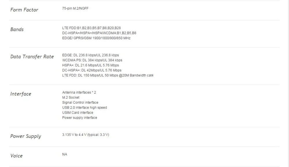 Unlocked ME906S ME906S-158  +2pcs 4G NGFF antenna NEW&Original M.2 Qual band FDD LTE 4G module best 4g usb modem