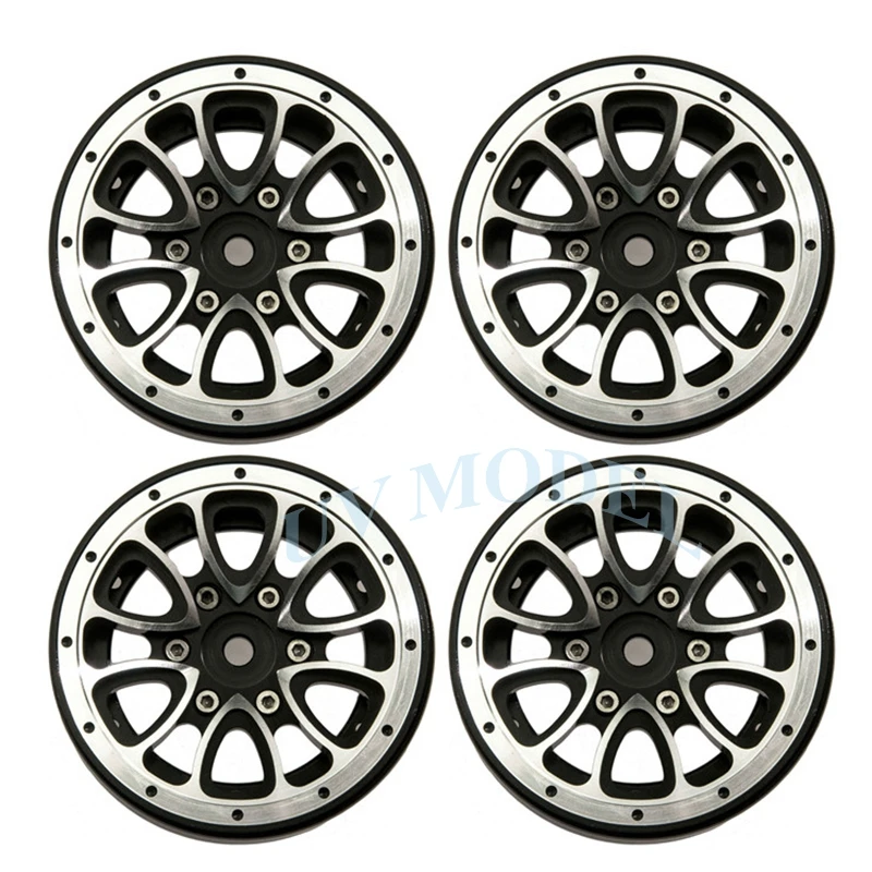 

High Quality 4 Pcs 1.9 BEADLOCK RC 1/10 Scale Truck Rims Wheel Rock Crawler Metal Aluminum Wheel Rims Free Shipping