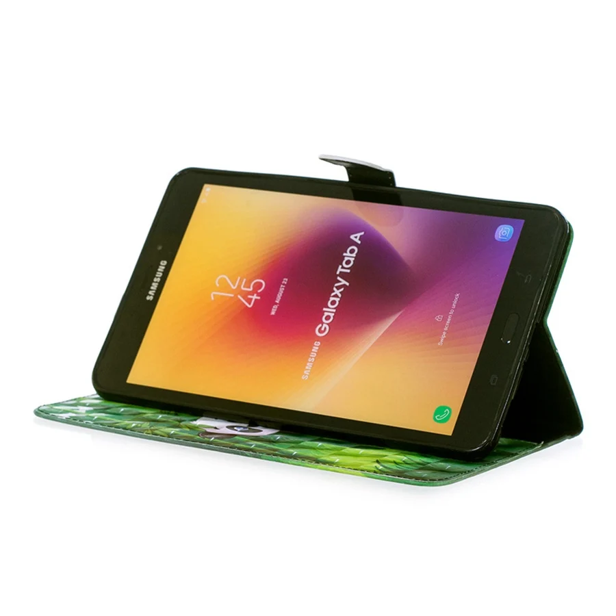 Модный окрашенный кожаный чехол для Samsung Galaxy Tab A 8 0 T380 T385 2017 дюймов планшета +