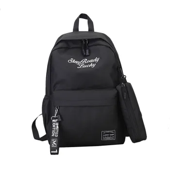 

Brand Fashion Teenage 2 pscs/stes Backpacks Women Backpack School Bags Large Capacity Travel Bag For Girls gift Escolar Mochila