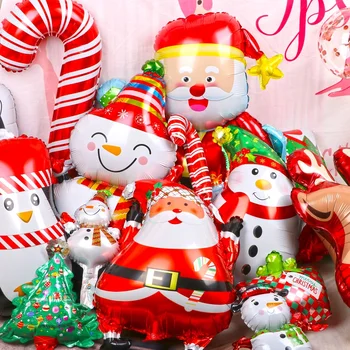

1pcs Merry Christmas Balloons Santa Clause Snowman Tree New Year Christmas Balloons Party Decorations Home Xmas Party Decor 2021
