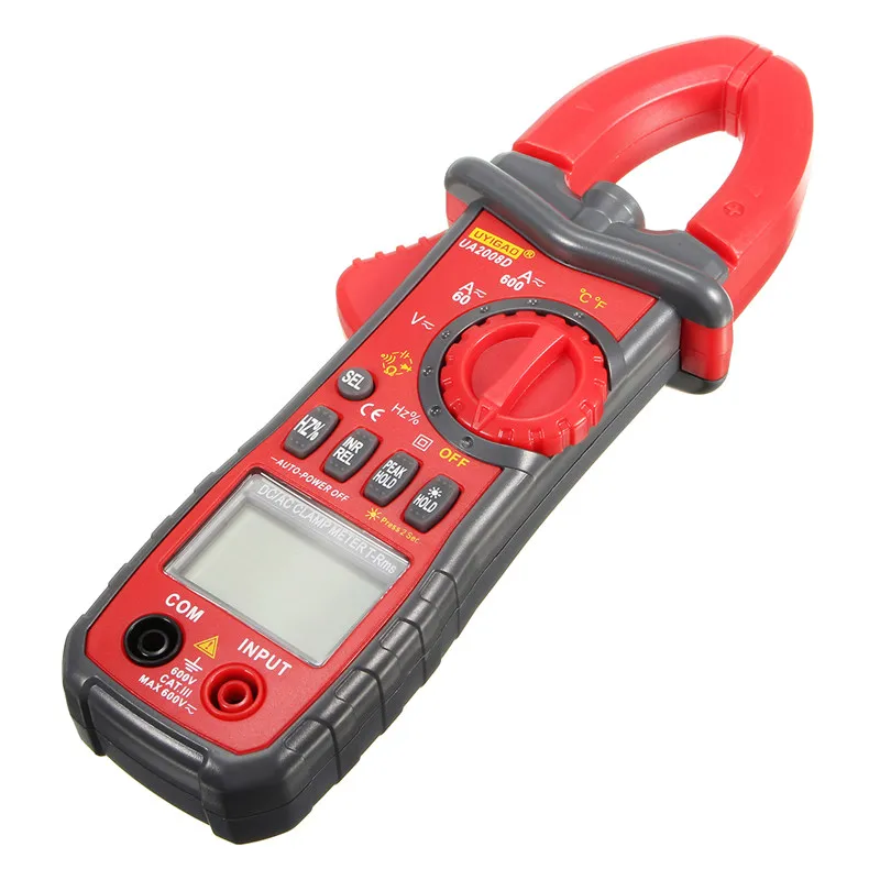 

UA2008D Handheld Dual Open Digital Clamp Multimeter AC DC Current Test Probes CapacitanceTemperature Measurement Auto Range