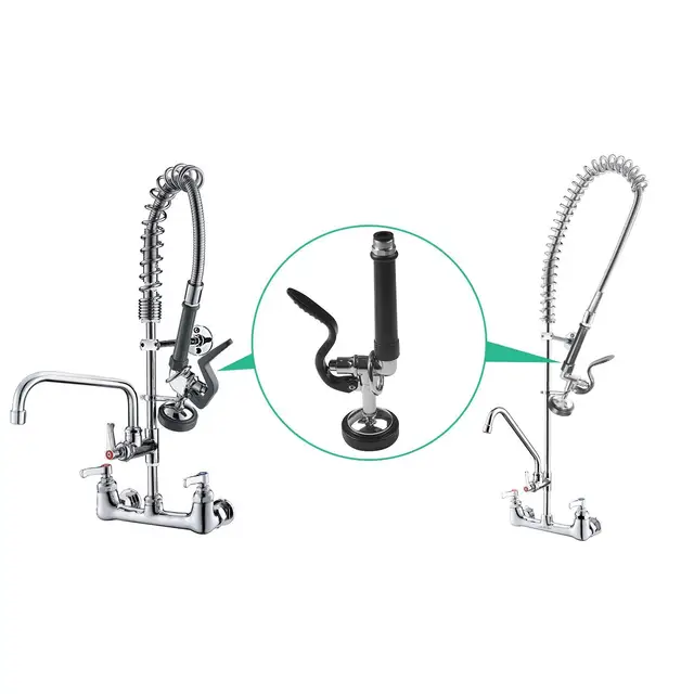 Online Shop Silver Pre Rinse Sprayer Commercial Kitchen Faucet
