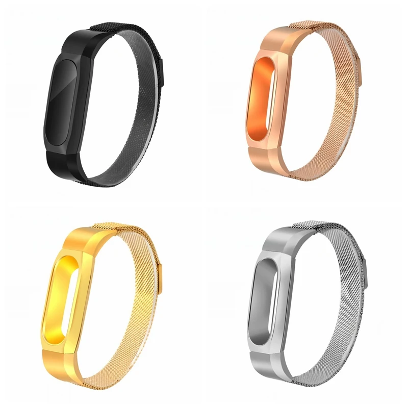 DHL 20 шт./лот металлический ремешок для Xiaomi mi Band 2 браслет из нержавеющей стали