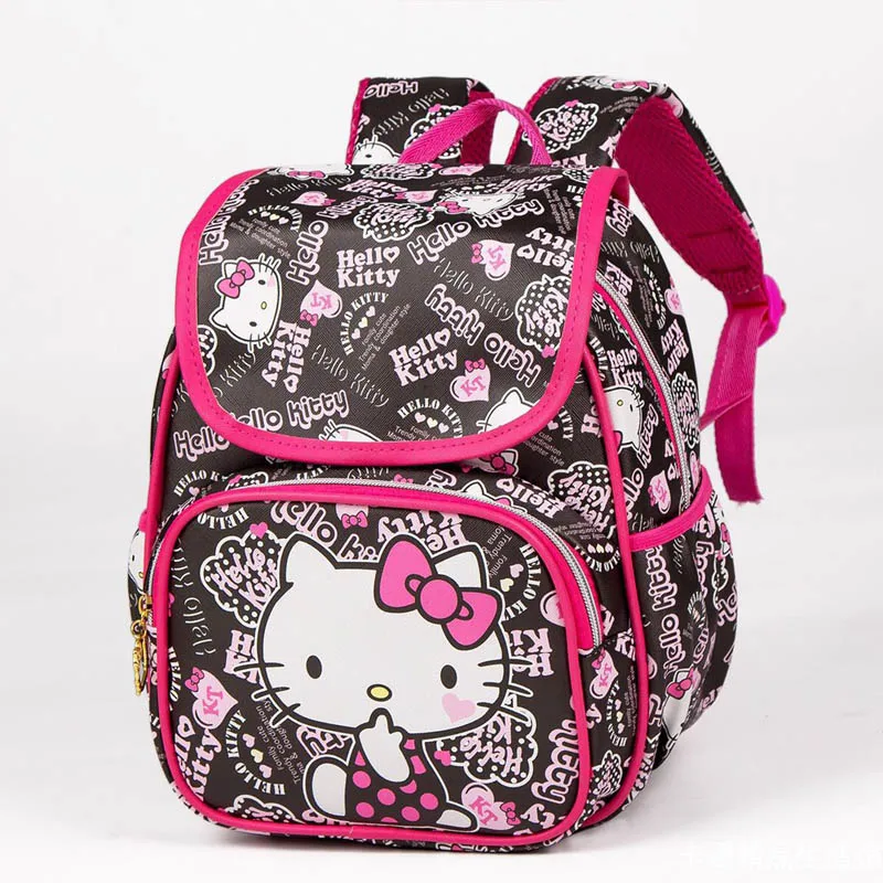 Сумка hello kitty, милая мультяшная сумка hello kitty, модная детская розовая сумка на плечо KT, PU водонепроницаемая сумка для девочек, плюшевый рюкзак на плечо - Цвет: B