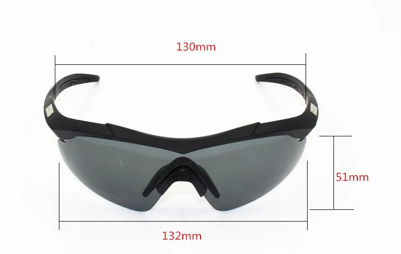 3 линзы толщина 2 мм военные очки солнцезащитные очки мужские пуленепробиваемые армейские тактические очки для стрельбы