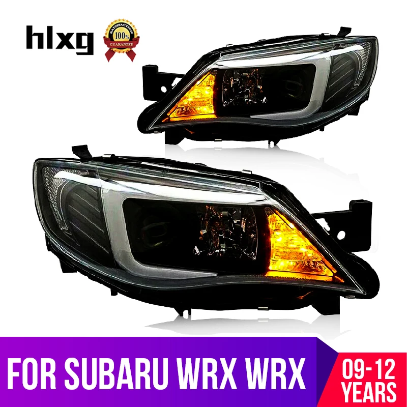 Hlxg 2 шт. автомобильный Стайлинг Головной фонарь чехол для Subaru WRX STI 2009 2012