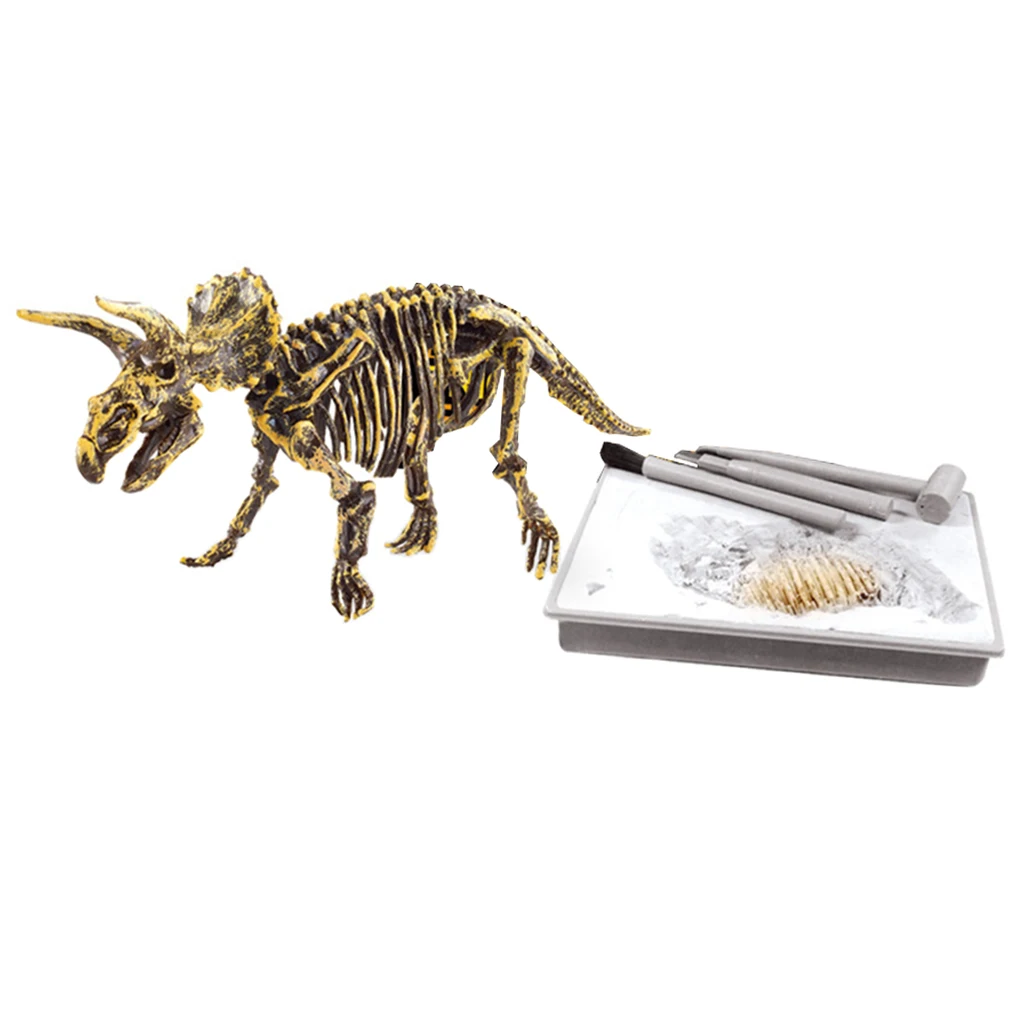 Kids Dinosaur Excavation Kits Dig A Dinosaur Archaeology Paleontology Educational Toy - Triceratops