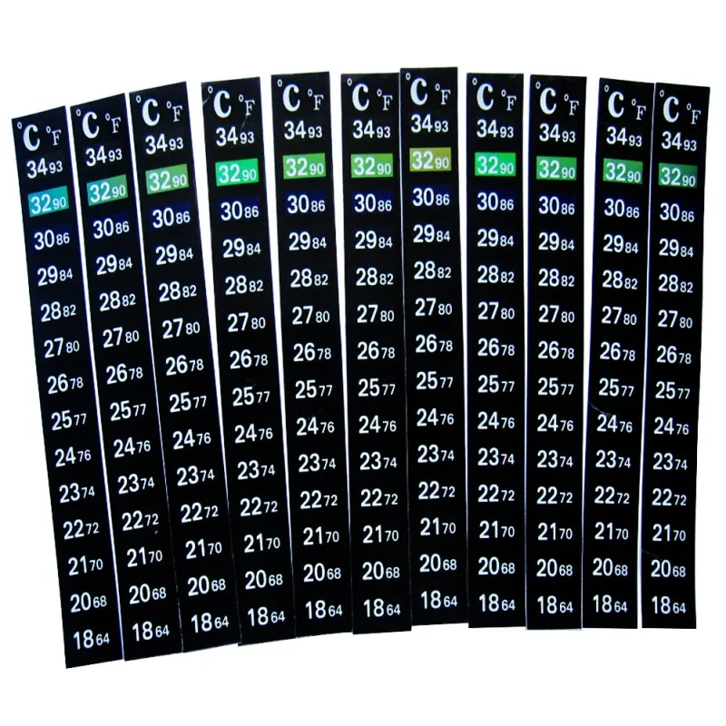 Aquarium Thermometer Sticker Accurately Measures Temperature Clear