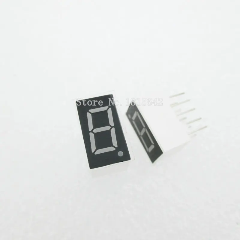 

10PCS/LOT 1bit 1 bit Common Anode Positive Digital Tube 0.36" 0.36in. Red LED Display 7 Segment Digit