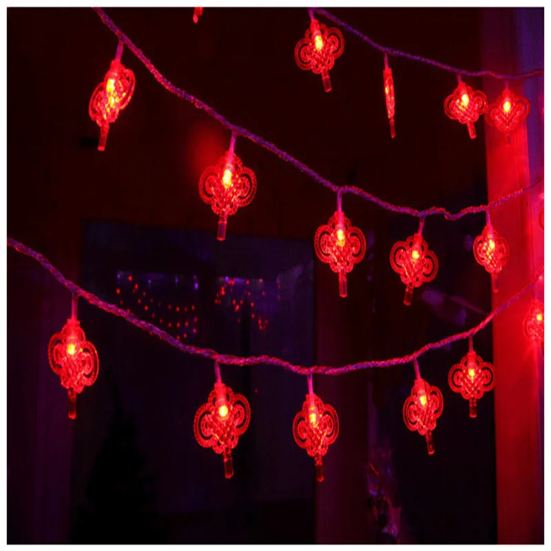 9,5 м 50 светодиодный s солнечные китайский узел Фея светодиодный свет шнура Водонепроницаемый украшения дома строки лампы для фестиваля сад