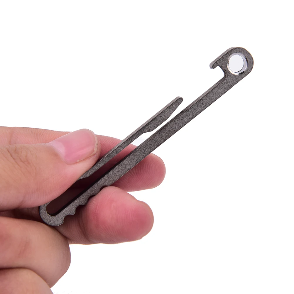 

1pc Alloy EDC Key Ring Belt Clip Pocket Clip Outdoor Equipment Titanium Quick Draw outdoor Keychain Hanging Buckle Bottle Opener