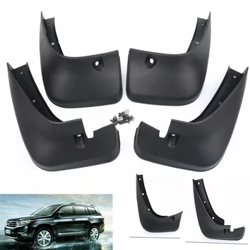 

4x Black Plastic Splash Guard Mudguards Mud Flap For TOYOTA Highlander 2001 2002 2003 2004 2005 2006 2007
