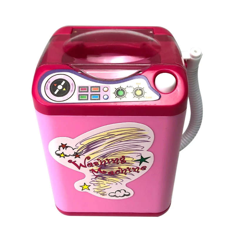 

Mini Electric Makeup Brush Puff Cleaner Washing Machine Dollhouse Toy Cute Cosmetic Makeup Puff Brushes Cleaner Washer Tool for