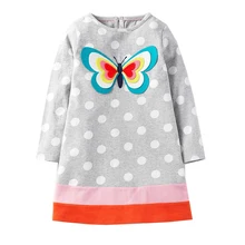 Kidsalon Long Sleeve Dress Girls Clothes 2017 Brand Winter Kids Dresses for Girls Animal Applique Princess Dress Children Jersey Kidsalon Long Sleeve Dress Girls Clothes 2017 Brand Winter Kids Dresses for Girls Animal Applique Princess Dress Children Jersey