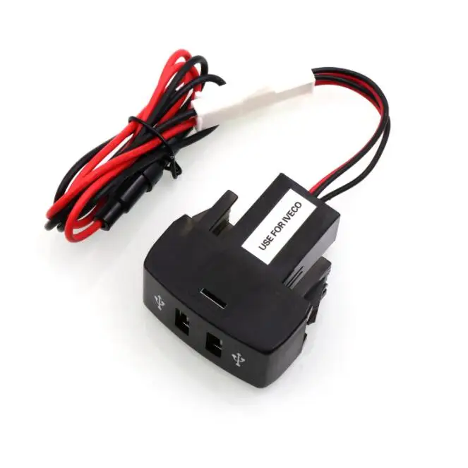 Автомобильное зарядное устройство с двумя USB портами 5 В 2 1 а/в пост. Тока|Кабели