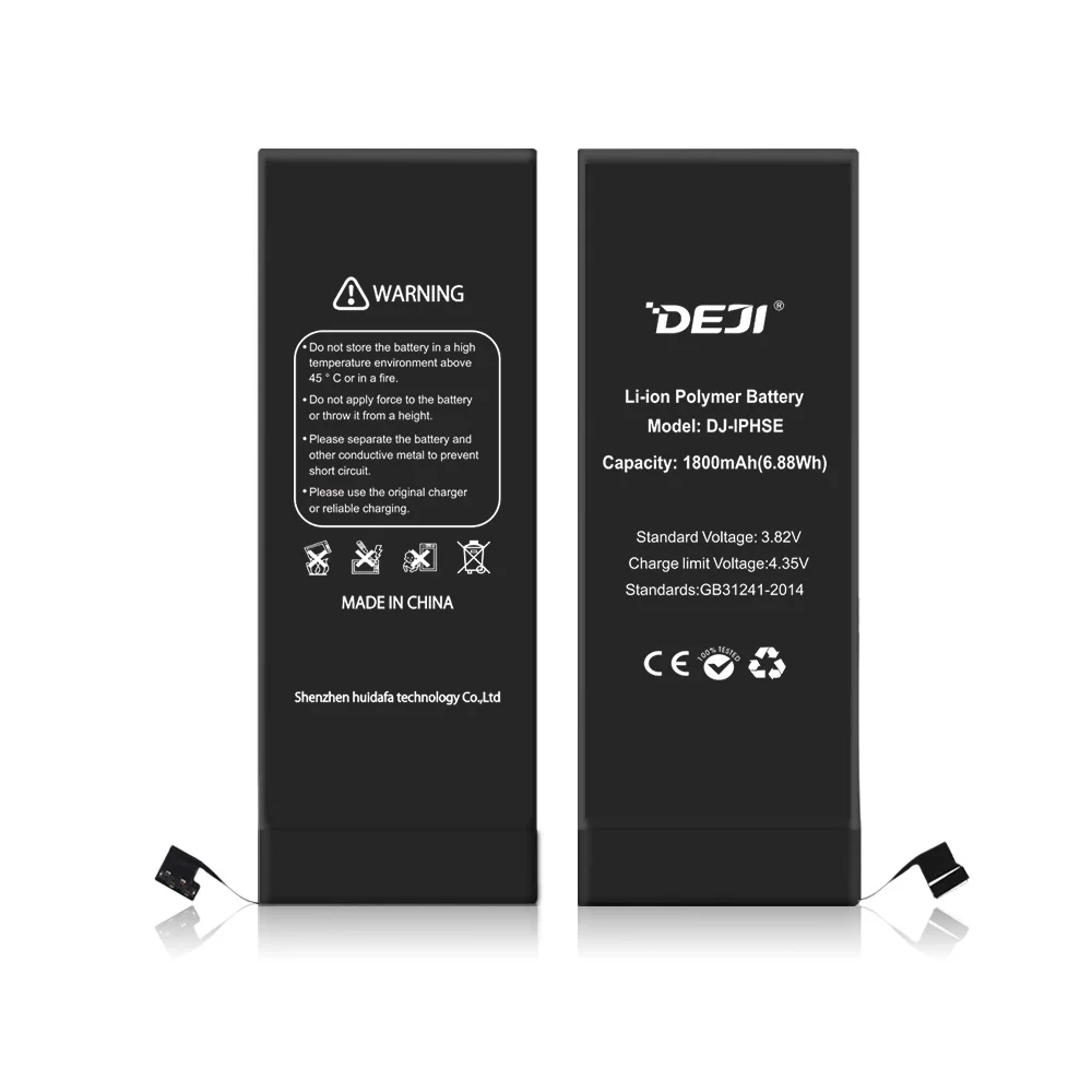 2018 DEJI оригинальный литий полимерный аккумулятор для iPhone 5SE/6/6P/6SP с реальной