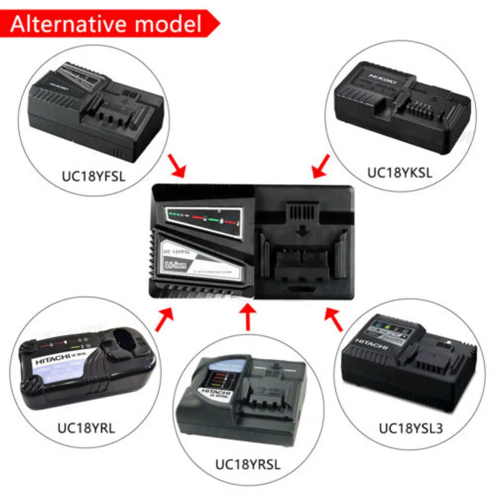 Новинка 14,4 В до 18 в быстрое литий-ионное Зарядное устройство Замена для HITACHI UC18YKSL