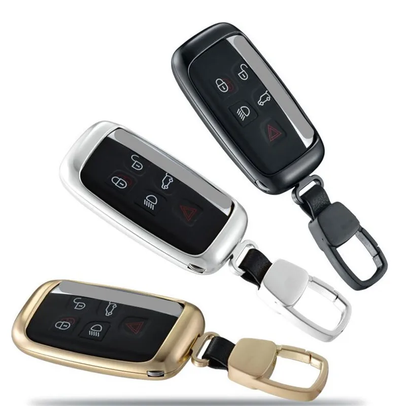 

Aluminum Alloy Key Shell Keys Organizer Keychain Covers Key Case Bag For Range Rover Sport Velar Discovery Sport
