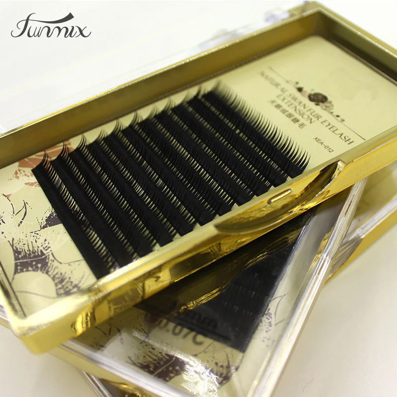 

2018 Brand 00.7C extremely soft velvet Eyelash Individual Fasle mink Eyelashes Extension Materials Suit For 3D 6D 9D
