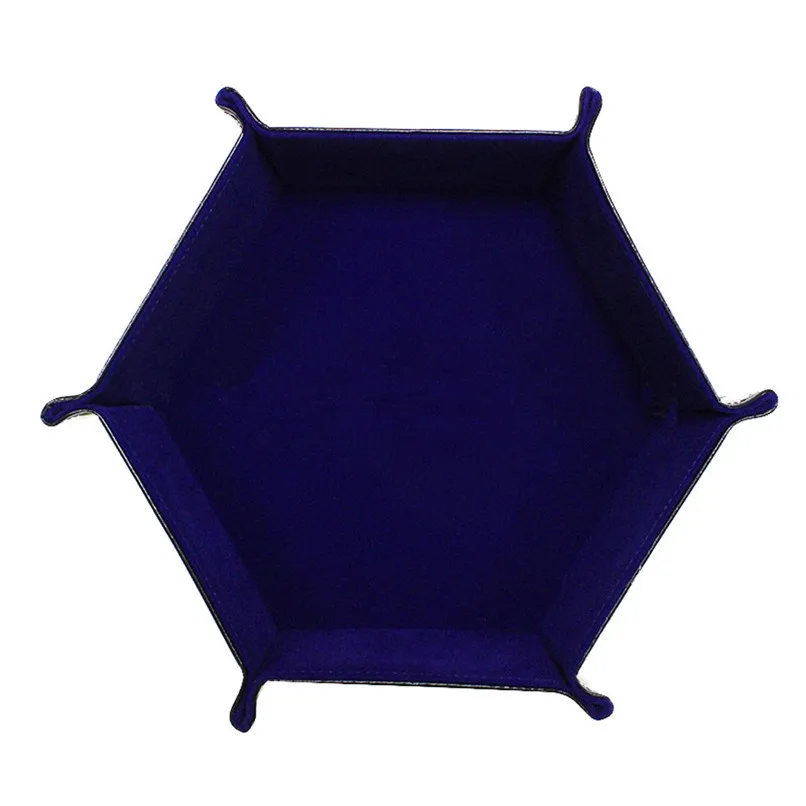 Dice Tray Portable Folding Dice Rolling Tray Leather folding storage tray for use as Game Dice Tray#2l18