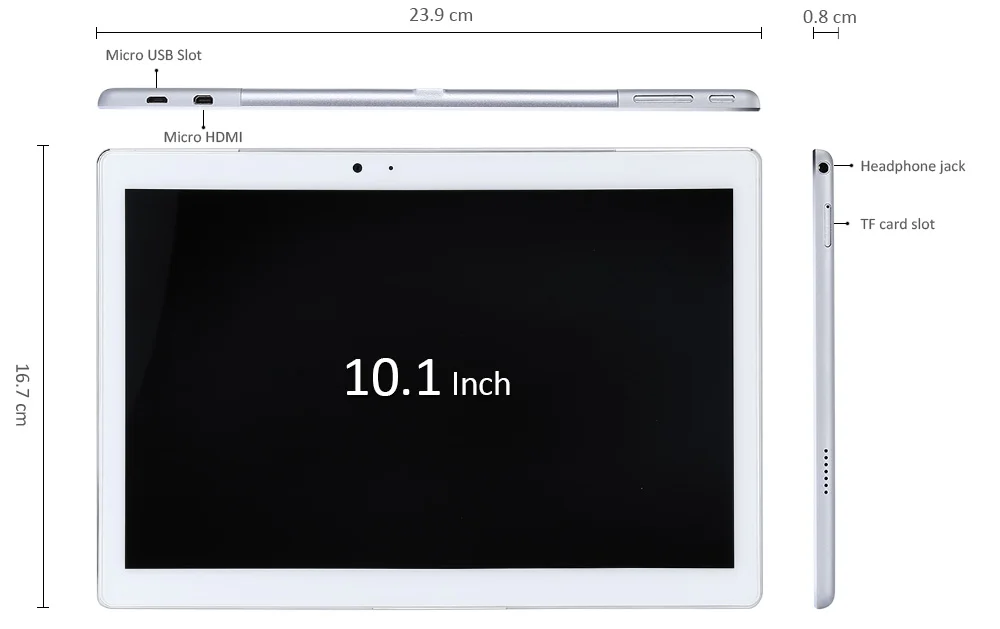 Планшетный ПК Teclast Master T10, 10,1 дюймов, Android 7,0, MTK8176, Hexa Core, 1,7 ГГц, 4 Гб ОЗУ, 64 Гб ПЗУ, отпечаток пальца, двойной, WiFi, OTG, планшеты