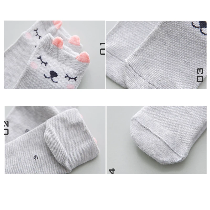 5 Pairslot 2018 Summer Baby Socks for Girl Breathable Cotton Mesh 0-3 Y Baby Girl Socks Meias Infant Toddler Baby Accessories (4)