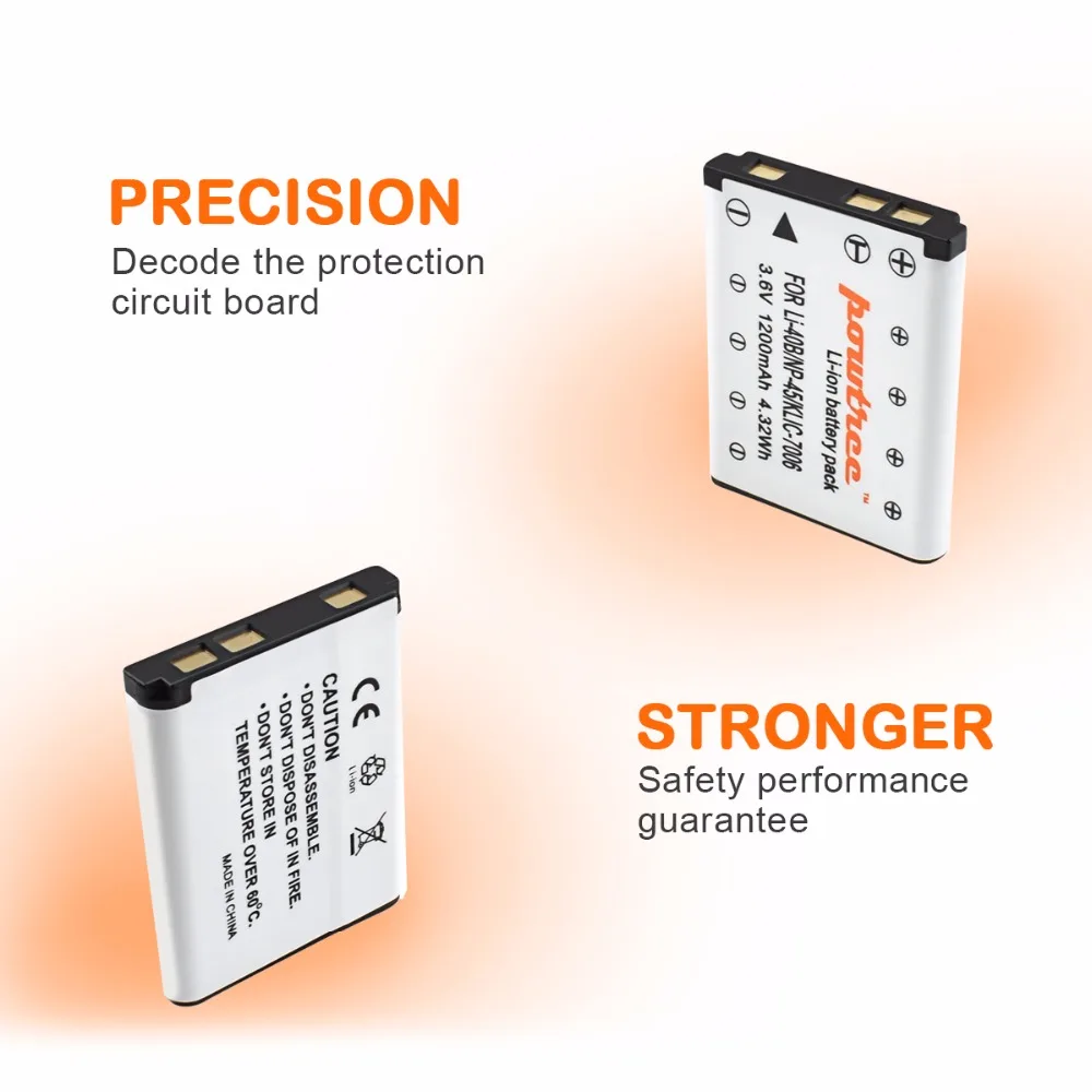 1200 мАч 3,6 В Li-Ion LI-42B Li-40B 40B NP-45 NP45 EN-EL10 DLI63 D-Li108 DLI108 NP-80 NP80 CNP80 KLIC-7006 K7006 L10