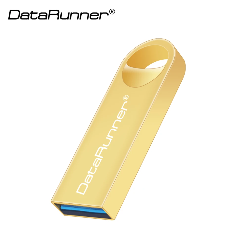 Металлическая USB флешка DataRunner 3 0 Флешка 16 ГБ 32 64 Гб 128 Cle флеш накопитель карта
