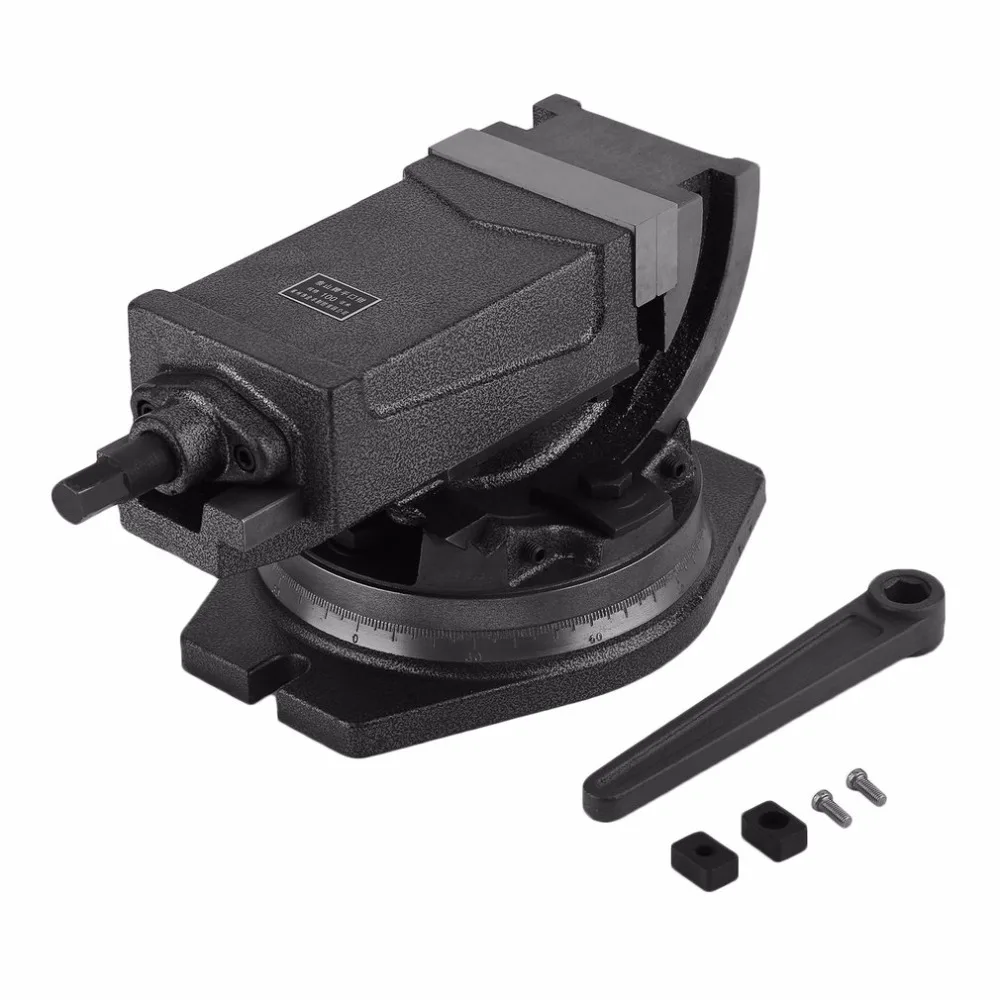 

Precision 4 Inches 100mm Tiltable Rotatable Swivel Machine Vise Drilling And Milling Bench Drill Machines Vises