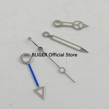 Набор светящихся наручных часов из нержавеющей стали с синим указателем GMT, подходят для Mingzhu, автоматические мужские часы H27A