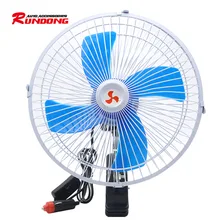 Estate 10-pollici 12-V semi-chiuso cinghia del ventilatore auto clip può scuotere la testa del ventilatore auto